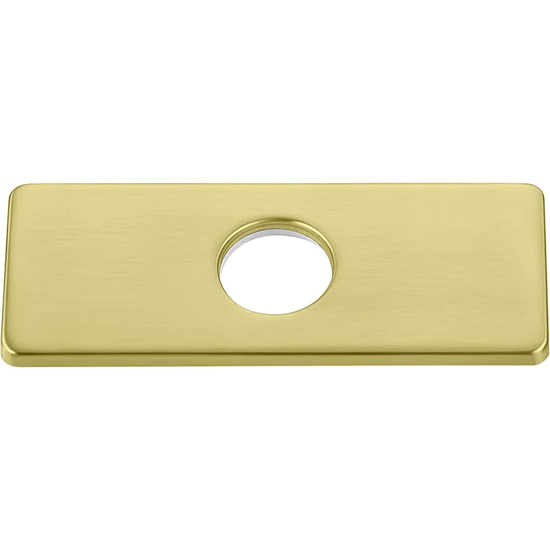 304四方面盆水龙头面板装饰盖遮丑板面盆龙头装饰底板6寸