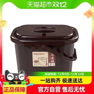 金灶茶水桶茶渣桶6.5L小号家用茶盘排水桶茶道配件客厅茶几适用