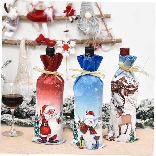 Christmas decoration wine set cartoon old man bottle set