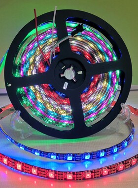 WS2812B幻彩LED灯带5V全彩灯条5050灯珠内置IC炫彩单点单控软灯条