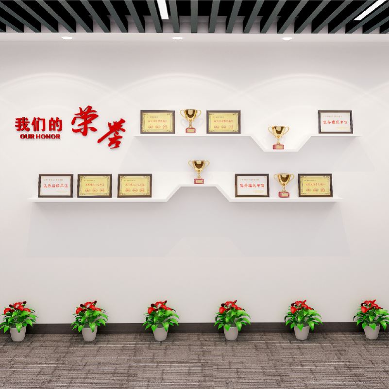 网红荣誉墙展示架展示墙架子奖牌展示挂架奖杯展示陈列架放奖牌置