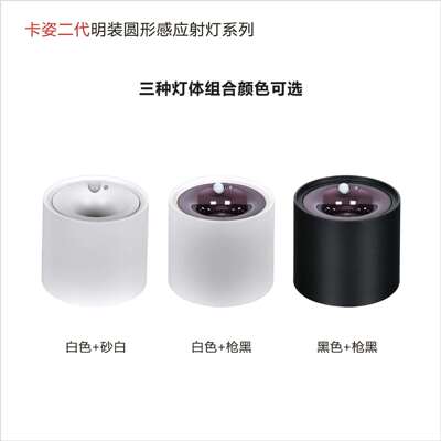 明装感应射灯免吊玄关过道入户光感人体感应外壳成品housing白光