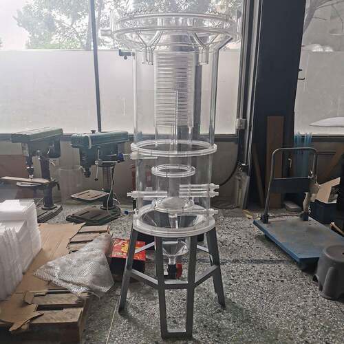 大型透明亚克力实验过滤仪器精密有机玻璃实验装置圆筒设备