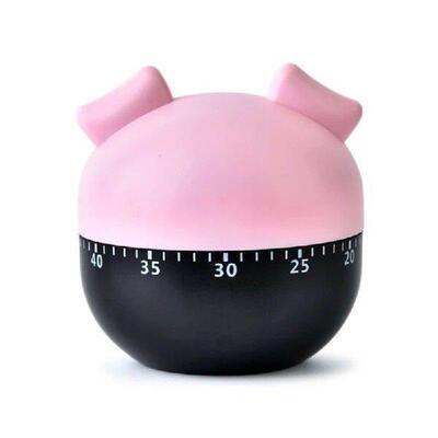 Mechanical Kitchen Timer 60 Pig Timer for Time Management