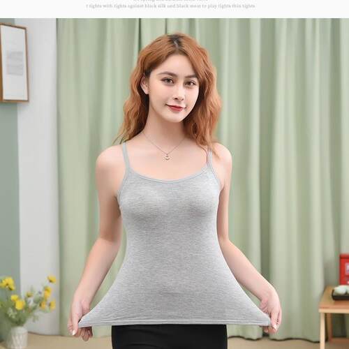 Outdoorfun 3 2 1 Womens Tank Tops Built Bra Scoop Neck Women
