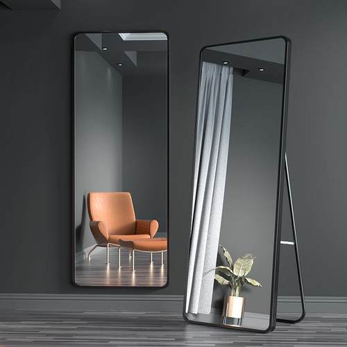 全身镜镜片落地家用卧室试衣女生壁挂墙穿衣镜网红ins大镜子
