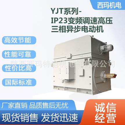 西安电机YJT710-12极1120W6V高压变频交流三相异步电动机