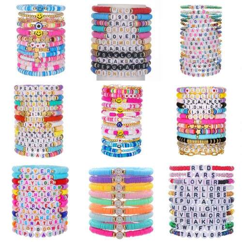 Taylor Swift Music Concert Friendship Bracelet Set Vintage B