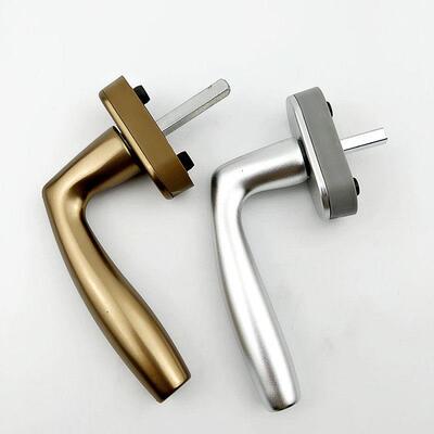 HOPPE好博窗执手内开 系统窗拉手断桥铝窗纱一体执手平开 五金把