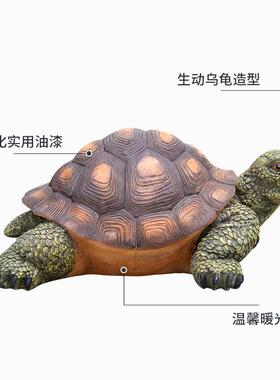 LED大小乌龟造型灯户外公园工程亮化景观灯草坪灯装饰动物夜光