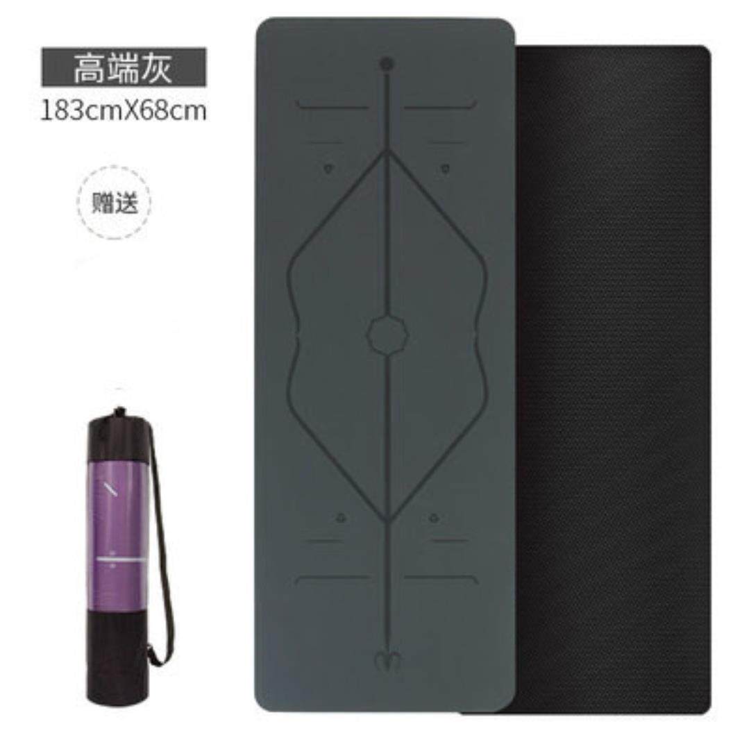 正品新疆邮橡胶瑜伽垫专业滑土防豪PU包垫女初者男健身平衡家用学