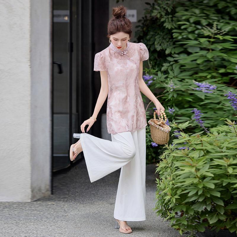 新中国风套ZMAN8250女洋新款爆款高装级感式夏季流行穿搭气妈妈两