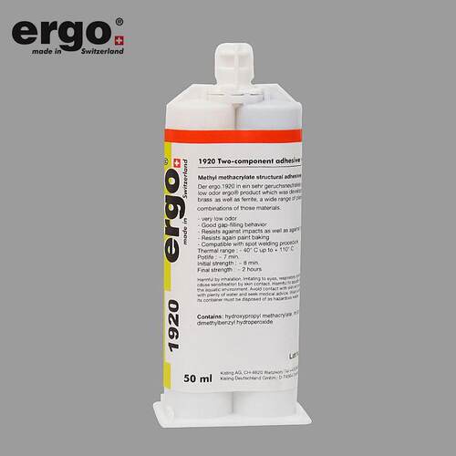 ergo 1920低气味丙烯酸结构胶 金属塑胶用AB胶 磁铁粘接胶水