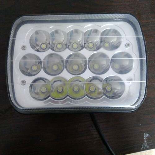 15LED远近7寸LED工作灯带H4插头45W大灯日行灯带光圈