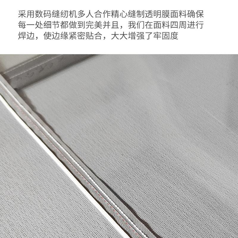 透挡风卷帘冷气断可手动可电动明餐厅阳台凉亭院隔庭断防风透明防