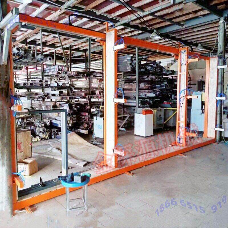 复古木窗铝合金平开门蛋糕店重型推拉门艺术门移门电动门窗调试架
