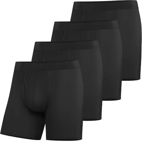 5-Pack Men'S Boxer Briefs Underwear, Anti-Chafing,, Fashion