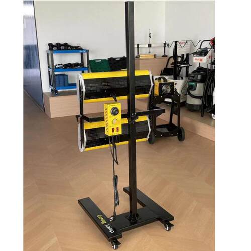 欧林OL-2400W定时调温单控汽车喷漆烤灯移动式短波红外线烤漆灯