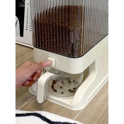 10斤猫粮储存桶密封防潮收纳盒子宠物幼猫储粮桶狗粮真空收纳桶