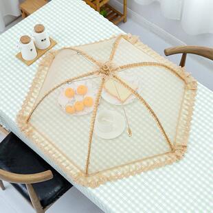 饭菜罩子防苍蝇盖菜折叠餐桌剩菜食物家用神器防尘遮伞罩 2024新款