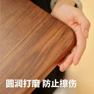 木作北欧实木吧台桌家用靠墙窗阳台隔断黑胡桃木高脚桌子客厅 林