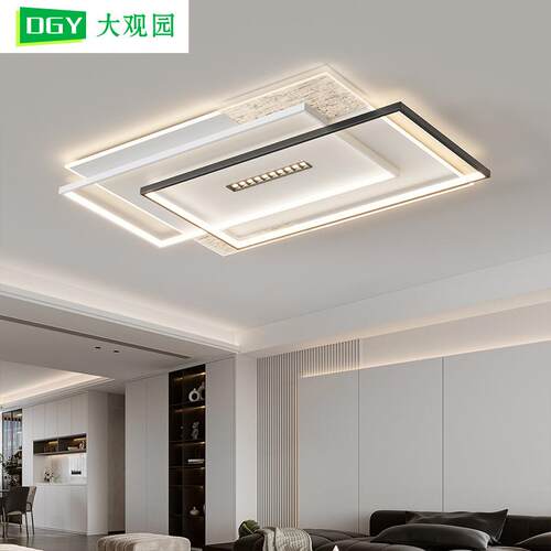全光谱客厅吸顶灯简约现代新款高端大气智能LED护眼大厅灯具440L