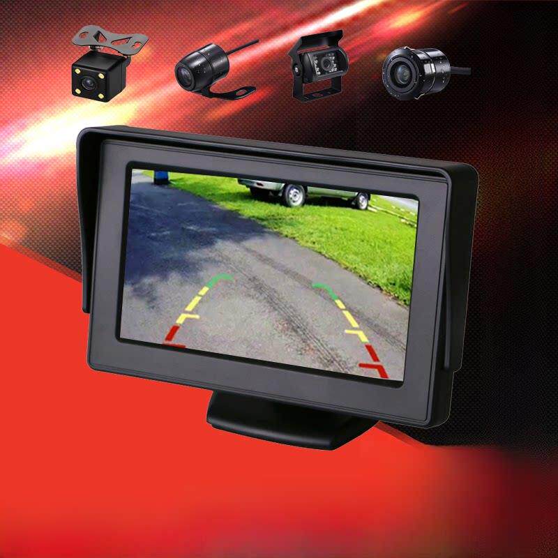 倒车影像显示器汽车高清4.3/5/7寸显示屏车载液晶屏幕迷你小电视