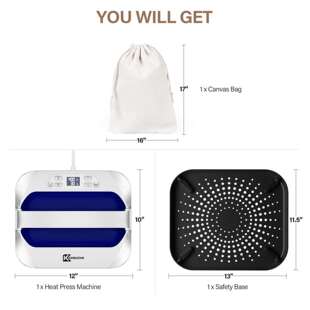 大尺寸便携式 25cm烫画机 烫画机12x10in烫印机迷你热压机30