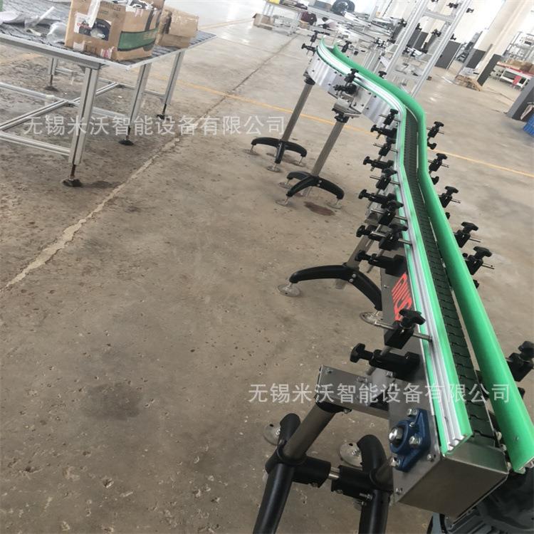 食品桶装 饮料等 平板链输送流水线 不锈钢 双侧可增加挡板输送
