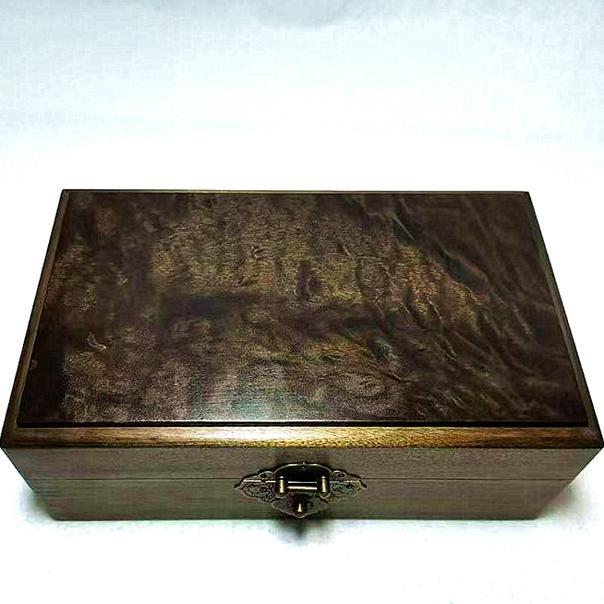 正品丝楠阴沉珠宝首复饰盒金耳钉项链饰品收藏木盒古董榫卯古风收