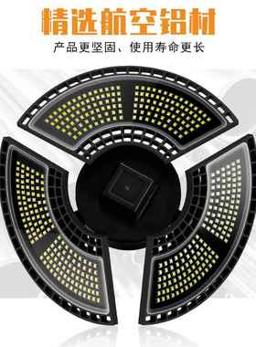 明变形LED车灯1ERE2照0W防库E水27仓库灯工厂天棚灯泡220V厂房