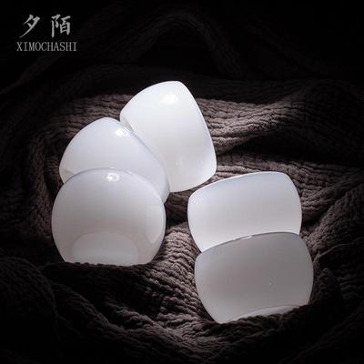 玉瓷琉璃禅定茶杯单杯功夫小号品茗杯茶具单个主人杯茶盏个人专用