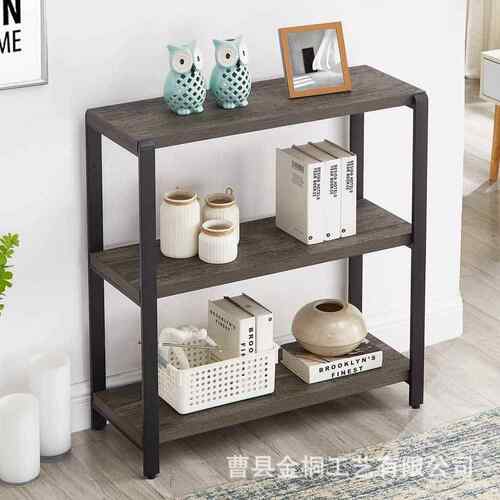 木质浴室置物架办公用整理架客品厅花架JT-1121多层书架件木摆装