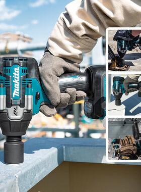 牧田40V充电式冲击扳手无刷电动扳手TW007大扭力板锂电汽修板电动