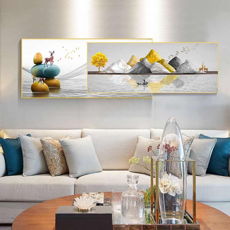 壁画酒店样板定制装饰画纯手绘油画晶钻晶瓷布艺间婚纱照挂画有框图片