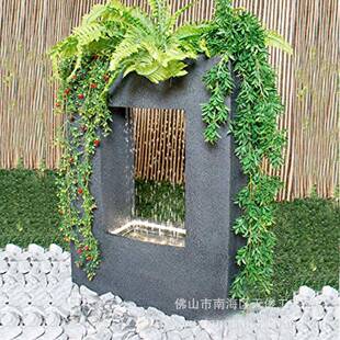 流水摆件庭院水景花园装 饰品石雕喷泉鱼池厂家