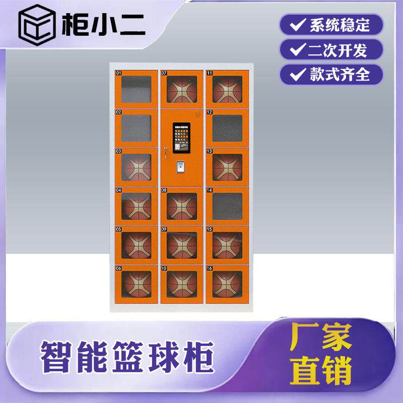共享智能篮球租赁寄存柜10寸微信扫码自助体育器材铁皮存放柜柜体