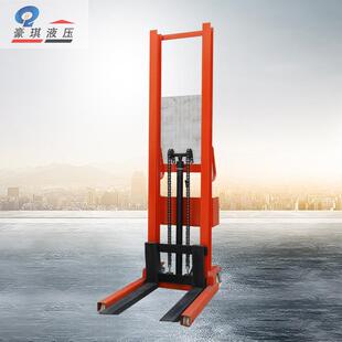 厂家1吨2吨插电式 卸叉车 液压堆高车仓库货物搬运推高车手动装