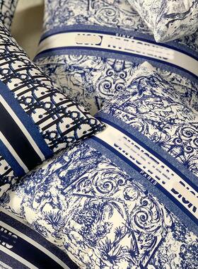 71TX新款时尚轻奢抱枕沙发卧室靠垫客厅床头毛绒汽车靠枕含芯布艺