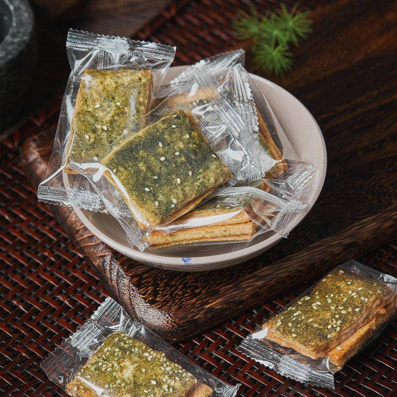 新品宁波特产苔菜千层饼海苔千层饼蒋氏老家海苔芝麻薄脆饼干传统