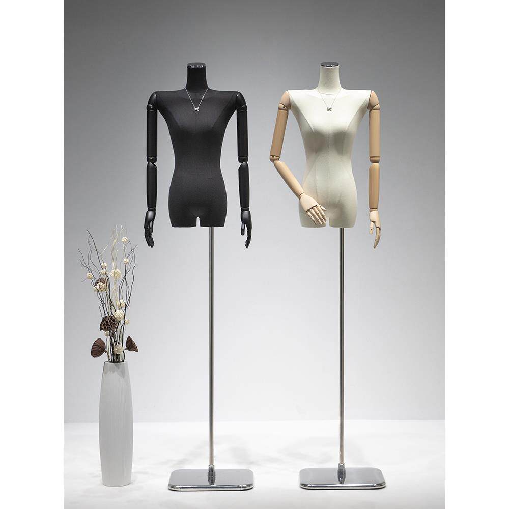 韩版大平肩服装店模特道具女半身人台橱窗挂件手模特架展示架全身