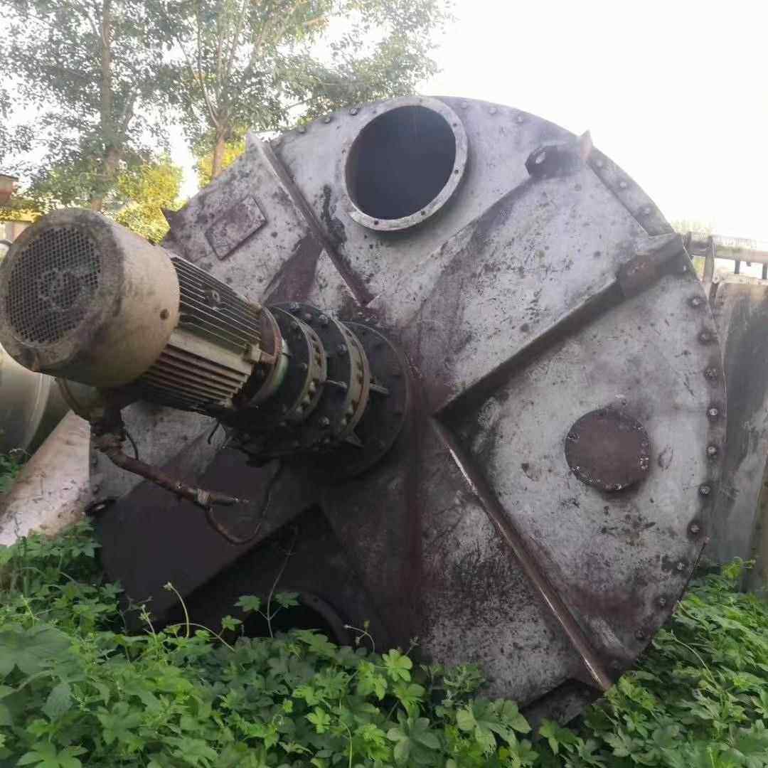 出售二手双螺旋锥形混合机不锈钢单螺带真空干燥机卧式犁刀混合机