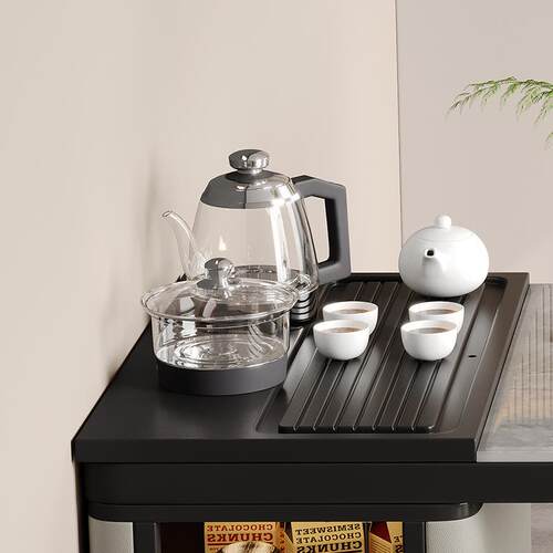 轻奢岩板茶桌用户型现台代简家VBW约家用阳台小茶桌小办公组合茶