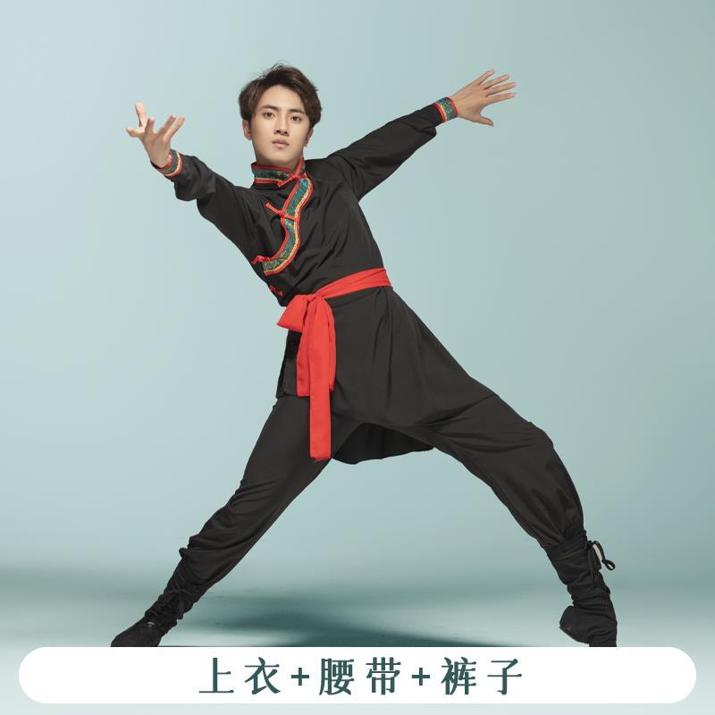 高档古舞蹈服装成蒙人男演服款少数民族艺考草原出新舞骑马舞表演