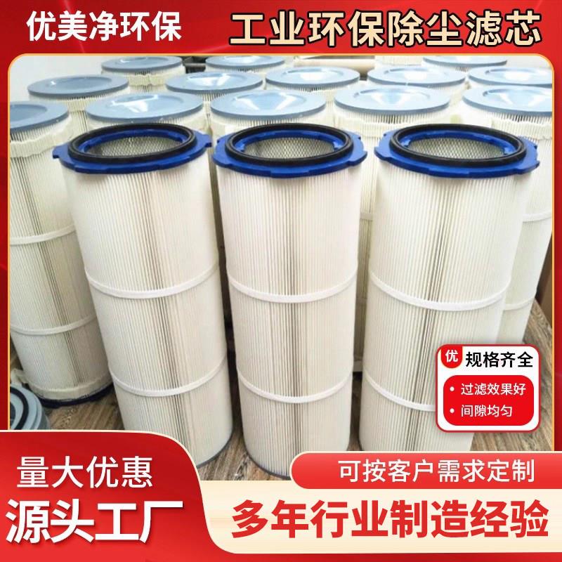 工业除尘滤芯六耳快拆滤筒粉末回收吹尘器喷砂抛丸机静电喷塑滤筒