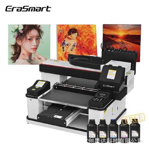 EraSmart 6090 UV平板打印机手机壳冰箱贴亚克力玻璃金属印刷机