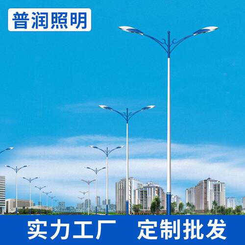 小区公路道路灯厂家双臂照明led市电路灯市政工程灯具杆