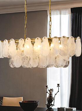 轻奢璃玻吊灯奢华客卧灯书房简约室创意设计8104-450师灯具餐厅雪