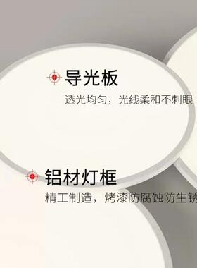 普瑞全光谱吸东代顶灯现简约超OBT薄护眼客灯厅led灯广中山智能灯