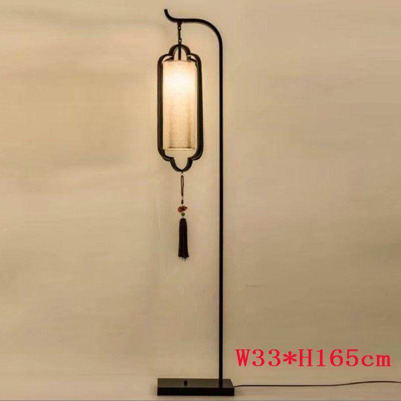 新中式落地灯中式铁艺落地灯酒店民宿客厅卧室书房玄关中国风台灯